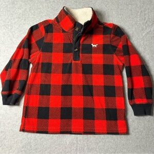 Carter's‎ Red and Black Plaid Kids Sweater